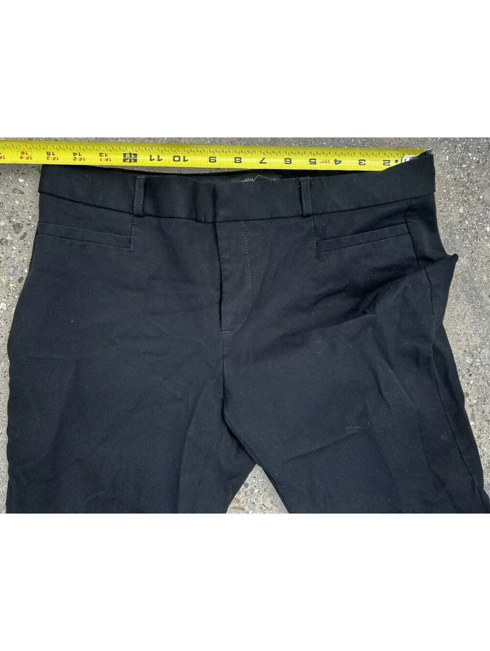 Banana Republic Pants Womens 8P Petite Sloan Fit Business Casual Black Stretch